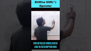 Example of Bitwise XOR Operators