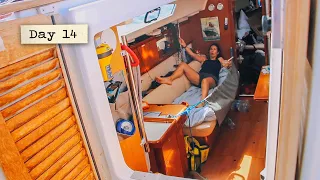 The long, windless and boring days at sea we (sorta) cherish… // Atlantic Crossing Daily Vlog #14