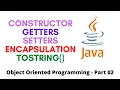 Java Constructor Encapsulation Getter Setter Constructor Overload