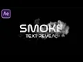 After Effects Tutorial Smoke Text Reveal in After Effects No Plugin Required