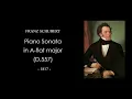 SCHUBERT Piano Sonata No. 5 in A-flat major (D.557) Score
