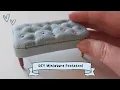 Miniature Upholstered Footstool Tutorial - DIY Dollhouse Furniture