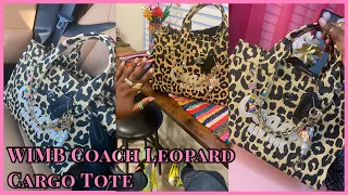 COACH CARGO LEOPARD TOTE WIMB DRESS UP MY BAG WITH SHEIN ACCESSORIES BAG CHARMS