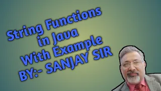 String string functions Java isc icse class 10 class 11 class 12