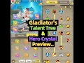 Lagu Ulala Idle Adventure Gladiator's | Talent Tree | Hero Crystal | Toys and Temper Attributes Preview