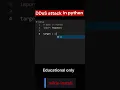 DDoS Attack in Python - How It Works How to Prevent It