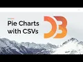 Pie Chart with CSV Datasets in D3