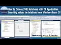 How to connect SQL server database with Visual Studio C Database connectivity in WFA in Urdu
