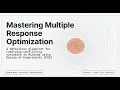 Multiple Response Optimization Blueprint How to Optimize Conflicting CTQs