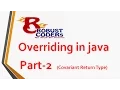 Overriding in java covariant return type in java