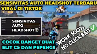 SENSITIVITAS SHOTGUN AUTO HEADSHOT COCOK UNTUK JADI GLOBAL CS TERBARU 2024 ! Free Fire Indonesia