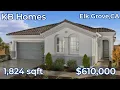 KB Homes 1824 sqft Highlad at THe GRove Model Home Tour Starts at 610 000