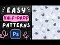 How to make a half-drop repeat Photoshop tutorial How to make a half-drop pattern