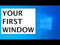 Create or Open Window Using Win32 API on Windows
