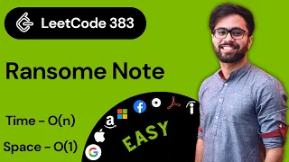 LeetCode 383 Solution in Hindi Ransome Note