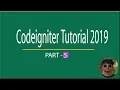 Codeigniter Tutorial 2019 - Part-5