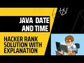 HackerRank Java Date and Time problem solution