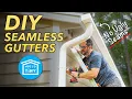 How to install DIY SEAMLESS GUTTERS Not So Tiny House Build 18