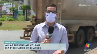 Nova data! Aulas presenciais voltam dia 1º de março em Chapecó