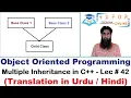 Multiple Inheritance in C Inheritance Types OOP C LECTURE - 42