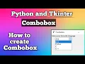 How to create Combobox Python and Tkinter GUI