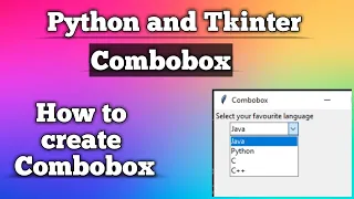 How to create Combobox Python and Tkinter GUI
