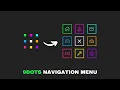 9 Dots Navigation Menu Using HTML CSS JavaScript
