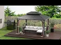 Wayfair Zenova 10x12 steel hardtop patio gazebo