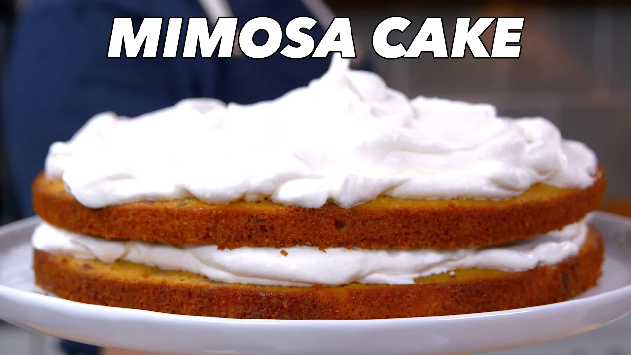 Celebrate The Holidays Mimosa Cake - Orange and Champagne Cake Recipe