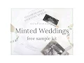 Minted Weddings Free Sample Kit Unboxing