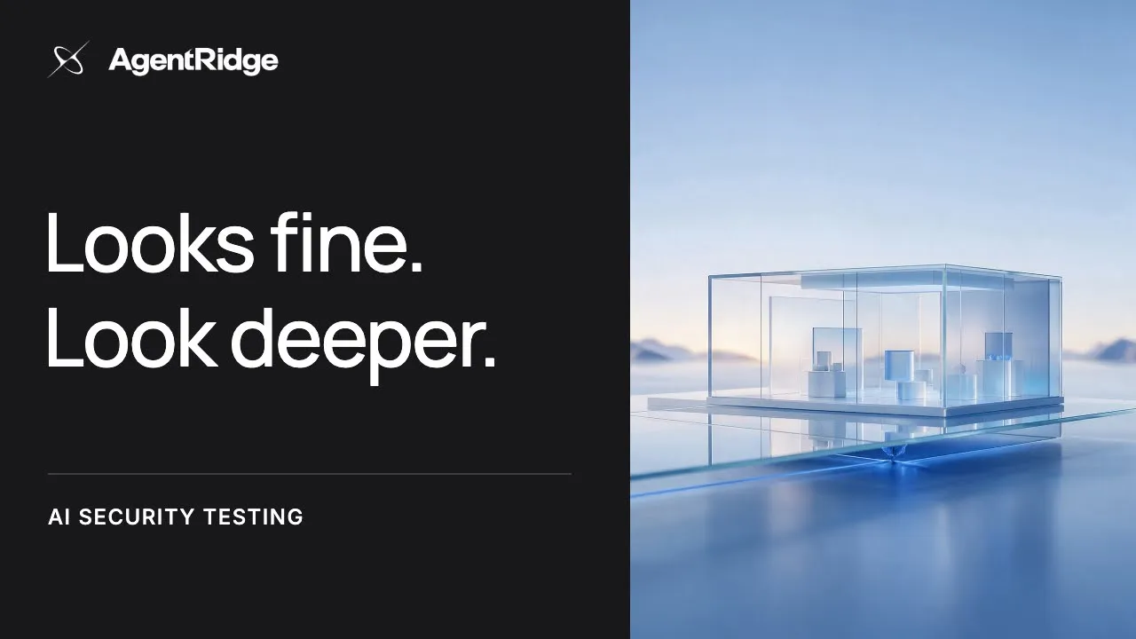 Looks Fine? Look Deeper. | Meet AgentRidge