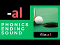 al Ending Phonics Sound - Learn to Read and Speak Words ending in