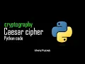 Caesar Cipher Python Code Cryptography Khetz Tutorials