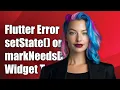 Flutter Error setState or markNeedsBuild Called When Widget Tree Locked
