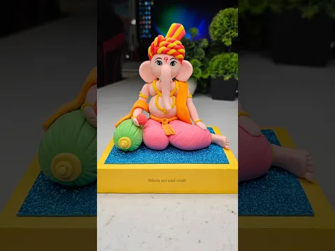 Ganpati ji making 😍 Ganesha making with clay #shorts #short #ganpati