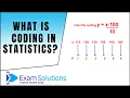 Coding in Statistics mean and standard deviation ExamSolutions