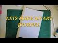 Create a simple lay flat art journal with an easy binding tutorial