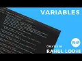 PHP Tutorial - Variables in php
