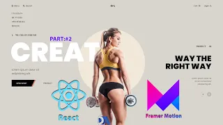React Responsive Gym Website Tutorial Using ReactJs and Framer Motion React js Projects - 2