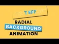 Text Background radial animation Pure CSS Animation