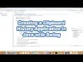 Creating a Clipboard History Application in Java with Swing