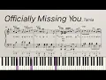 Lagu [계이름] Officially missing you | tamia | piano cover | 피아노 악보