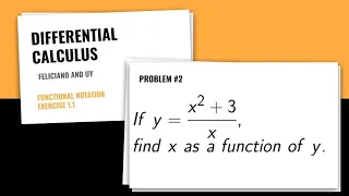 Functional Notation Differential Calculus Problem