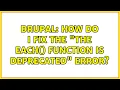Drupal How do I fix the The each function is deprecated error