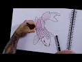 Chris Garver s Koi Tutorial Tattoodo Art Class