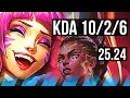 JINX vs MEL (MID) | 10/2/6 | EUW Master | 25.24