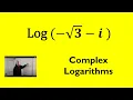 how to calculate the complex log z -sqrt3-i