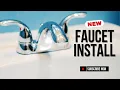 How to Install Glacier Bay 4in Centerset 2-Handle Faucet Replacing an Old Leaking Delta Faucet EASY