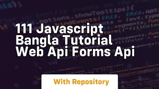 111 javascript bangla tutorial web api forms api