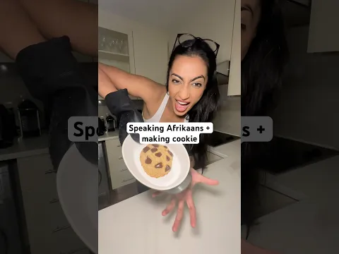 Speaking Afrikaans + making a cookie😅 #dairyfree #glutenfree #eggfree
